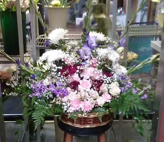 Lavender Funeral Arrangement 